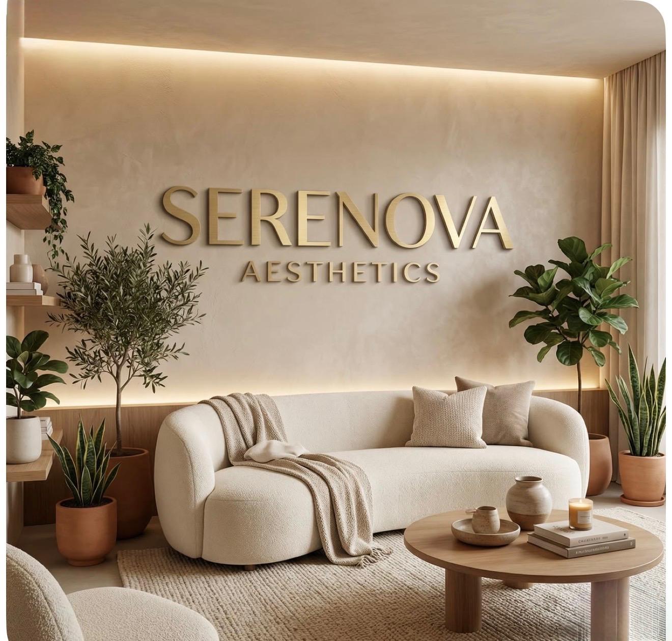A stylish reception desk in a well-lit medical spa.